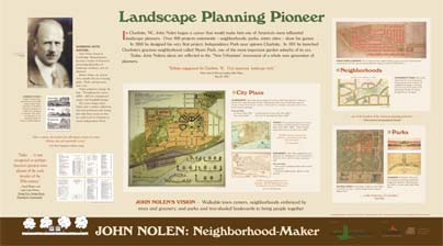 Exhibit design for John Nolen: Neighborhood Maker
