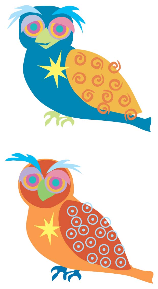 Owls Illustration
