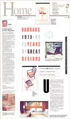 Newspaper Page Design: Bauhaus