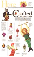 Newspaper Page Design: Crafted for Christmas