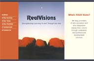 Web site design for Real Visions