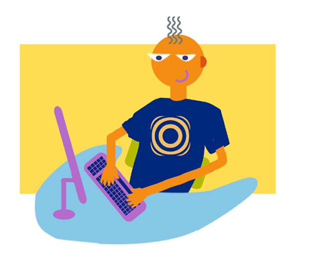 Computer Guy Illustration