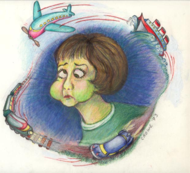 Motion Sickness Illustration